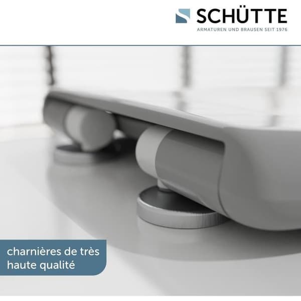 WC-sitsdyna - SCHÜTTE - 82602-A - Automatisk nedfällning - Duroplast - Grå