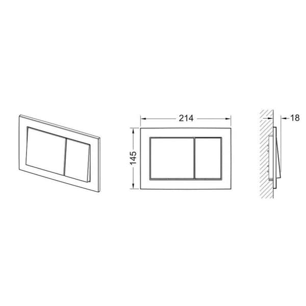 TECEbase Betjeningsplate