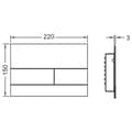 Miniatyrbilde 3 av 3: TECEsquare II Betjeningsplate Metall