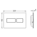 Miniatyrbilde 3 av 3: TECEsolid WC Betjeningsplate