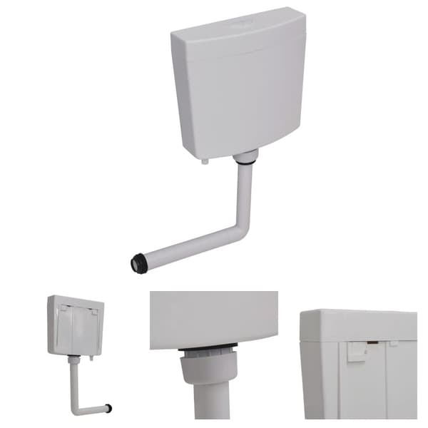 The Living Store Cistern till toalett med botten inlopp 3/6 L grå -  Toalettcisterner