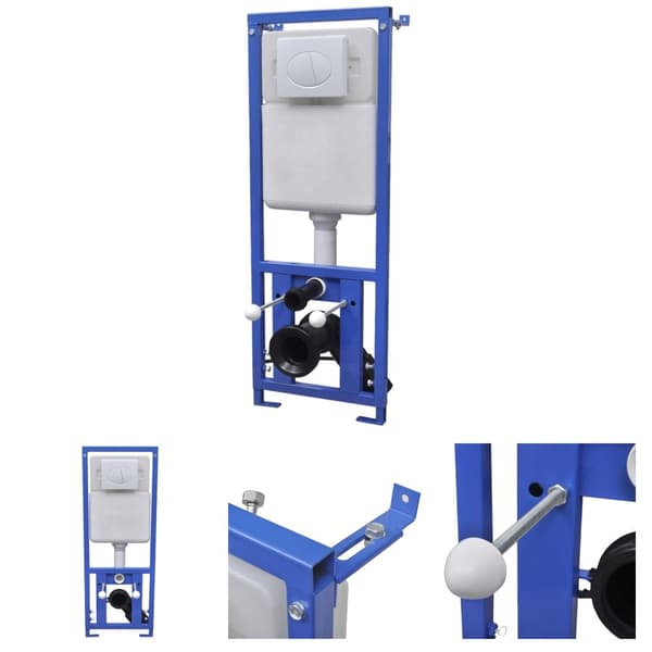 The Living Store Piilotettu Korkea Vesisäiliö 11 L 41x14x(110-125) cm -  WC-säiliöt