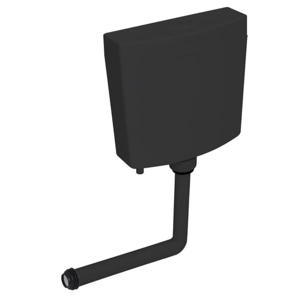 The Living Store Cistern till toalett med botten inlopp 3/6 L svart -  Toalettcisterner