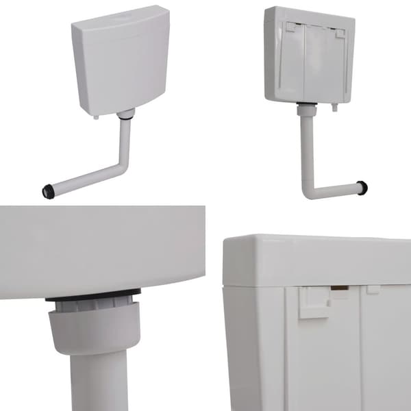 Cistern till toalett med botten inlopp 3/6 L grå - Toalettcistern - Cistern - Home & Living