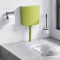 Miniatyrbild 1 av 2: Cistern till toalett med botten inlopp 3/6 L olivgrön
