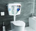 Miniatyrbild 2 av 2: Toaletttank Oli s.r.l. - OL0154961 - QUARZO Rub Cass. Quartz C/Tube 50/40 S/OLIPURE Kran, Vit