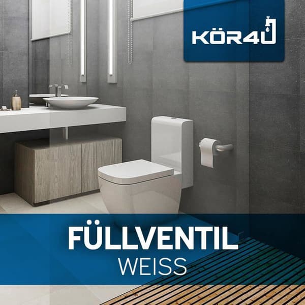 Reservoir wc Kör4u - K17685 - Fyllventil Universell, Vit