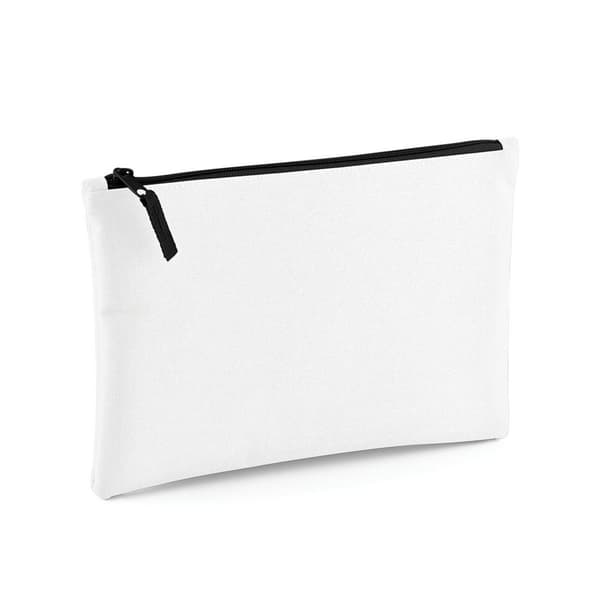 Bagbase Grab Zip Pocket Pouch Bag White/Black One Size