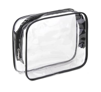 Necessär genomskinlig transparent sminkväska clear bag (Mellan)