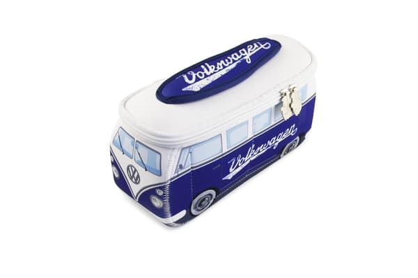 BRISA VW Collection - Volkswagen Bus T1 Camper Van Transporter 3D Neoprene lille universal taske (blå)