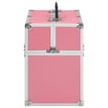 Pikkukuva 4 / 6: vidaXL Meikkikotelo 38x23x34 cm pinkki alumiini