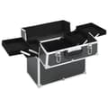 Miniatyrbillede 2 af 6: vidaXL makeupkuffert 37 x 24 x 35 cm sort aluminium