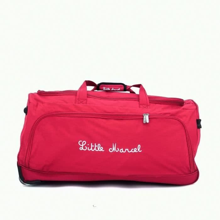 LITTLE MARCEL Rejsetaske med hjul 8863 - L - 72 x 34,5 x 36 cm - Rød