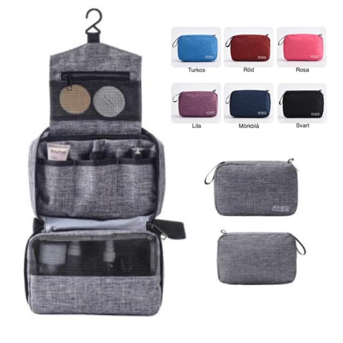 Rymlig Upphängningsbar Necessär Resenecessär Perfekt för Resan