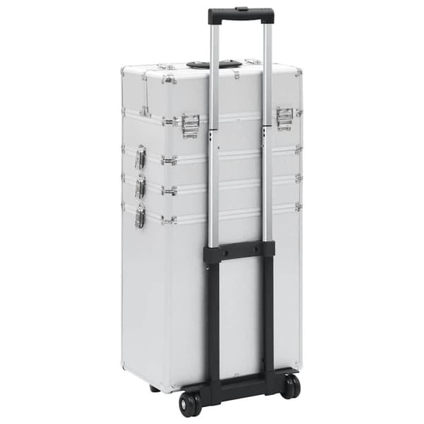 vidaXL Sminketralle aluminium sølv