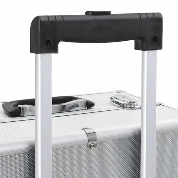 vidaXL Sminketralle aluminium sølv