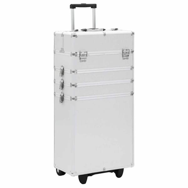 vidaXL Sminketralle aluminium sølv