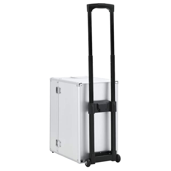vidaXL Pilotväska 47x39x27 cm silver aluminium