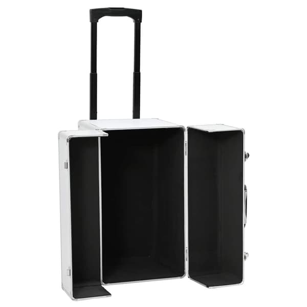 vidaXL kuffert 47 x 39 x 27 cm sølvfarvet aluminium
