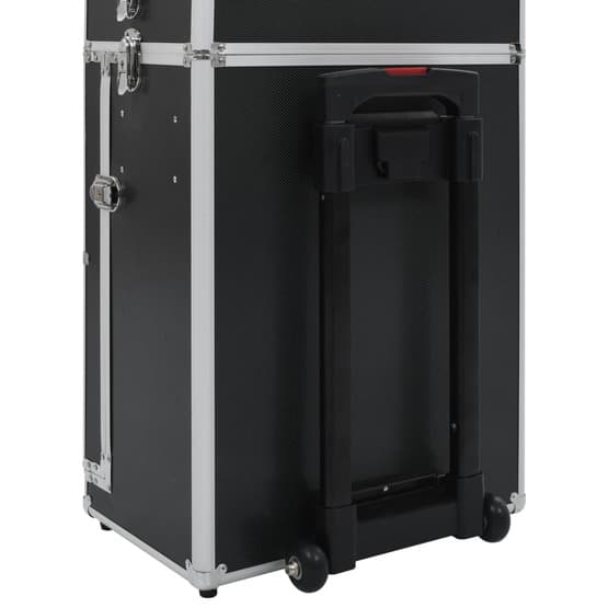 Sminklåda Aluminium Svart-4