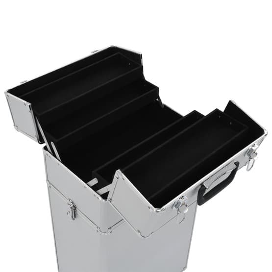 Sminklåda Aluminium Silver-2