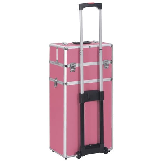Sminklåda Aluminium Rosa-4