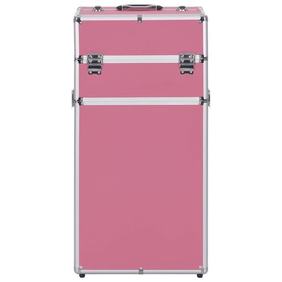 Sminklåda Aluminium Rosa-4
