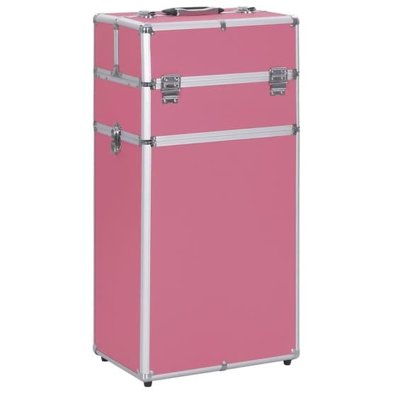 Sminklåda Aluminium Rosa-4