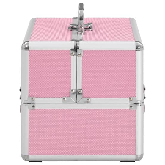 Sminklåda 22X30X21 Cm Rosa Aluminium