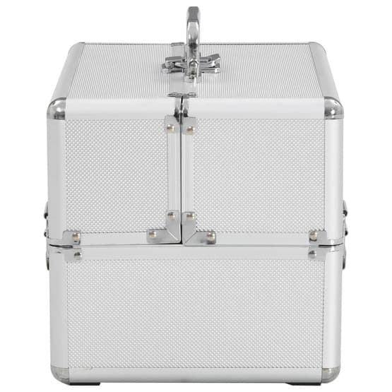 Sminklåda 22X30X21 Cm Silver Aluminium