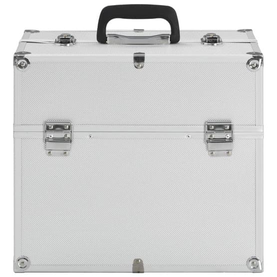 Sminklåda 37X24X35 Cm Silver Aluminium