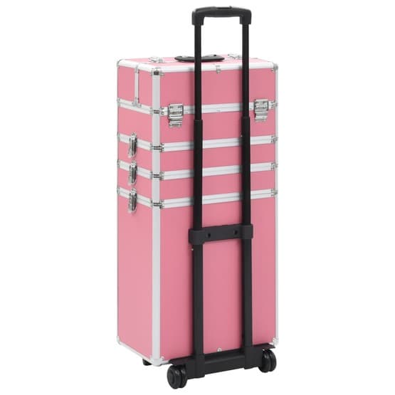 Sminklåda Aluminium Rosa-3