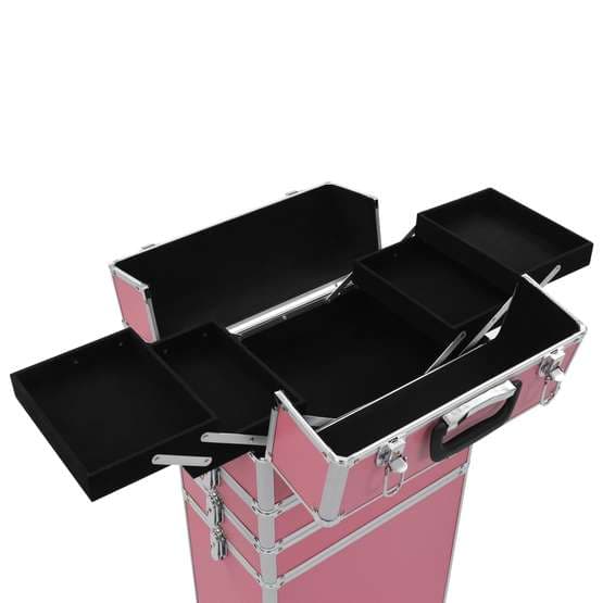 Sminklåda Aluminium Rosa-3