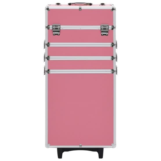 Sminklåda Aluminium Rosa-3
