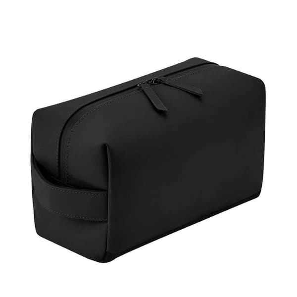 Bagbase Matte PU Toiletry Bag Black One Size