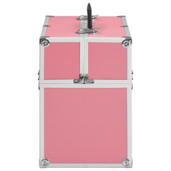 Sminklåda 37X24X35 Cm Rosa Aluminium