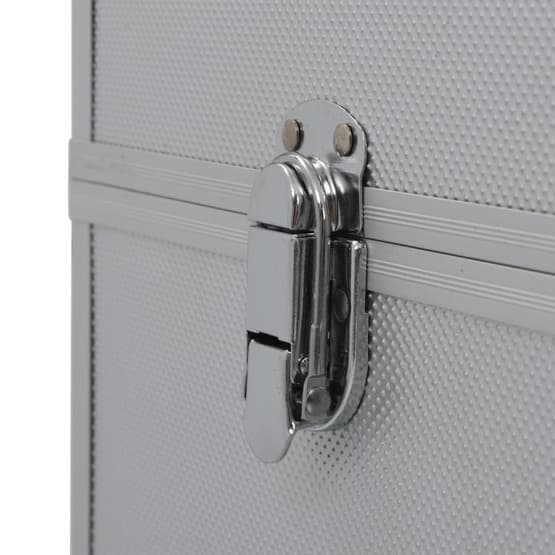 Sminklåda 37X24X40 Cm Silver Aluminium