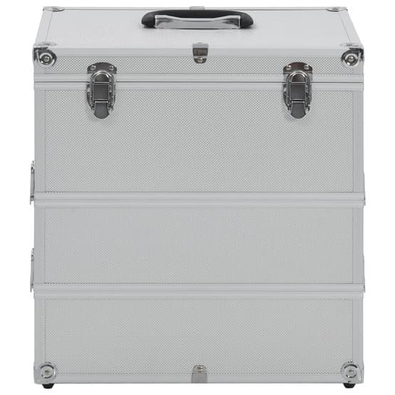 Sminklåda 37X24X40 Cm Silver Aluminium