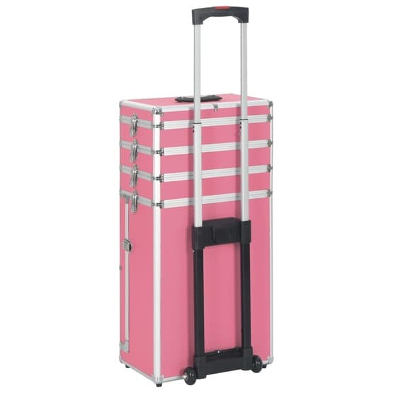 Sminklåda Aluminium Rosa-1