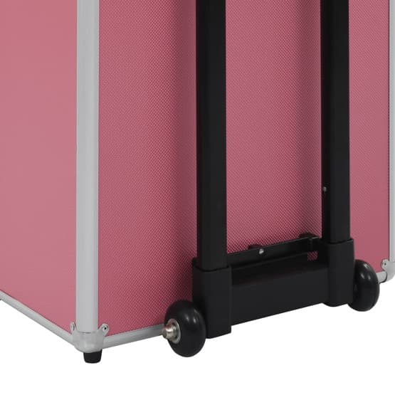 Sminklåda Aluminium Rosa-1