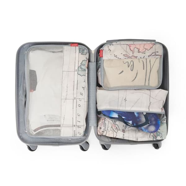 Sæt med tre indvendige tasker til kuffert Legami Travel arrangør