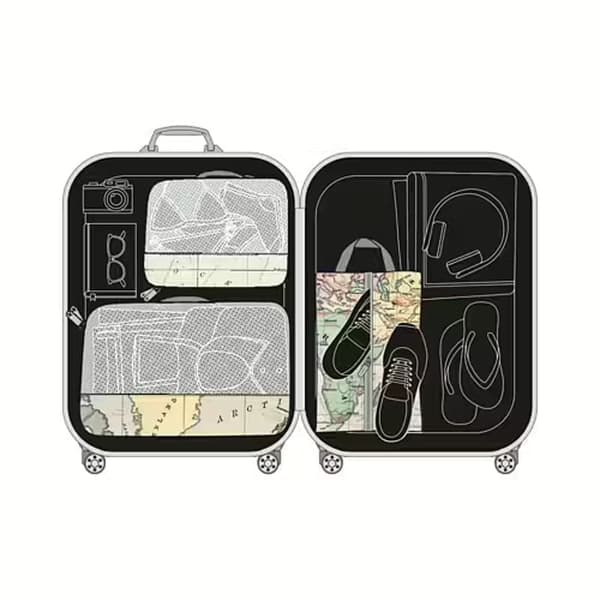 Sæt med tre indvendige tasker til kuffert Legami Travel arrangør