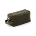 Pikkukuva 1 / 2: Quadra Heritage Washed Leather Accents Toiletry Bag