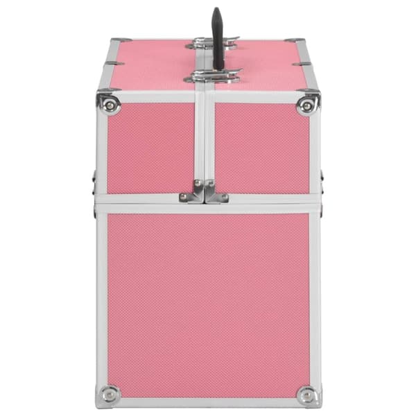Sminklåda 37x24x35 cm rosa aluminium