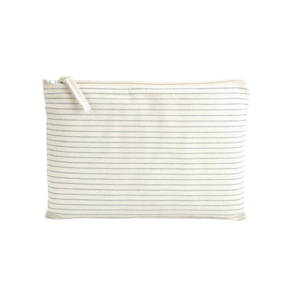Westford Mill Striped Organic Cotton Pouch