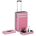 Pikkukuva 7 / 10: vidaXL Meikkivaunu alumiini pinkki -  Meikki- & toilettilaukut