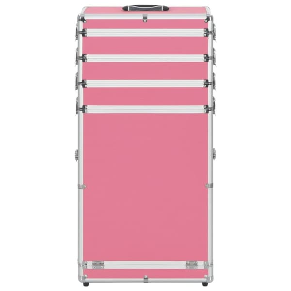 The Living Store makeupkuffert aluminium pink -  Kosmetik- & toilettasker
