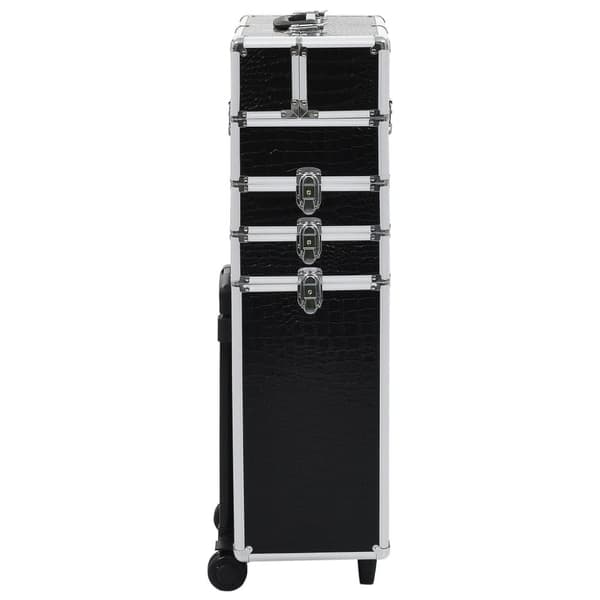 The Living Store makeupkuffert med krokodillemønster aluminium sort -  Kosmetik- & toilettasker
