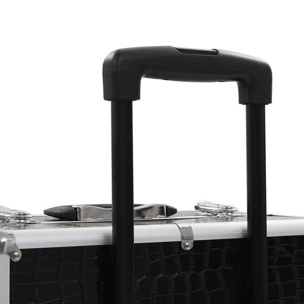 The Living Store makeupkuffert med krokodillemønster aluminium sort -  Kosmetik- & toilettasker