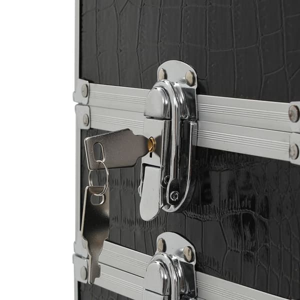 The Living Store makeupkuffert med krokodillemønster aluminium sort -  Kosmetik- & toilettasker